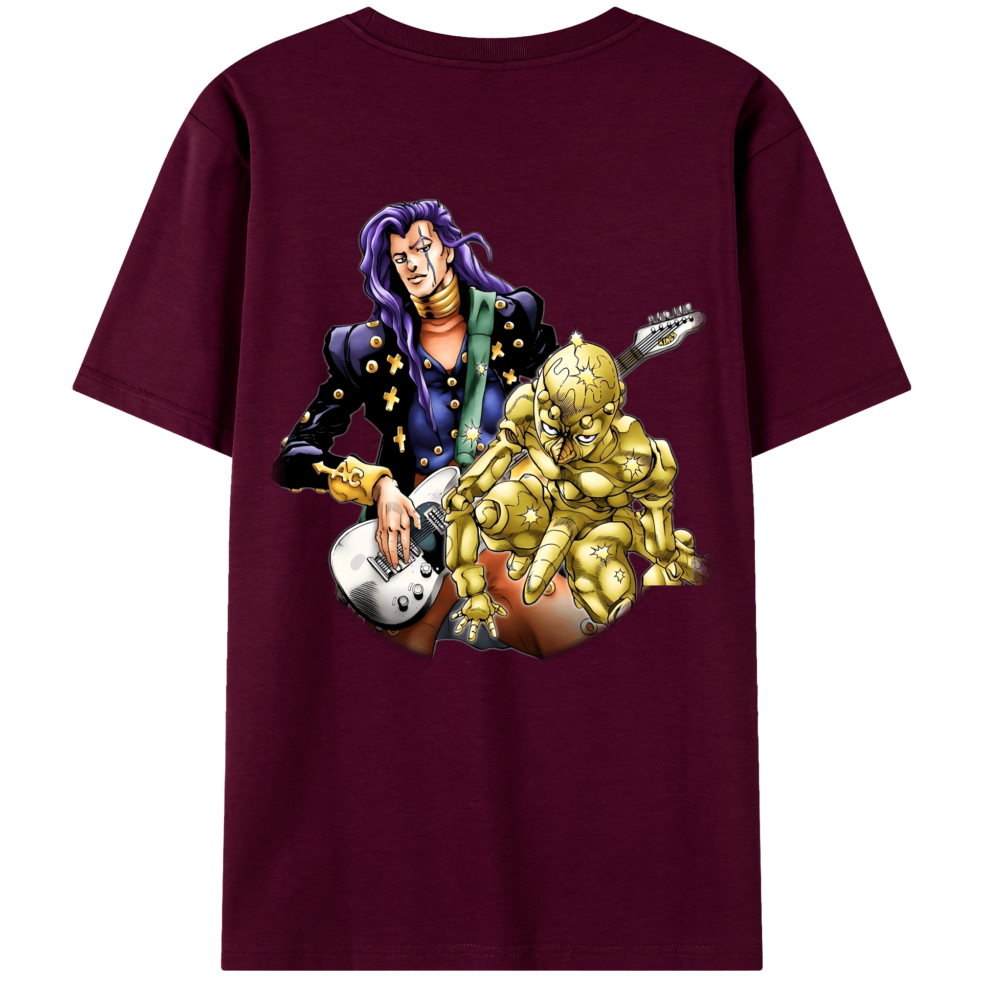 （画像用） ジョジョの奇妙な冒険 おといし あきら JoJo's Bizarre Adventure Akira Otoishi レディース半袖Tシャツ(バックプリント)
